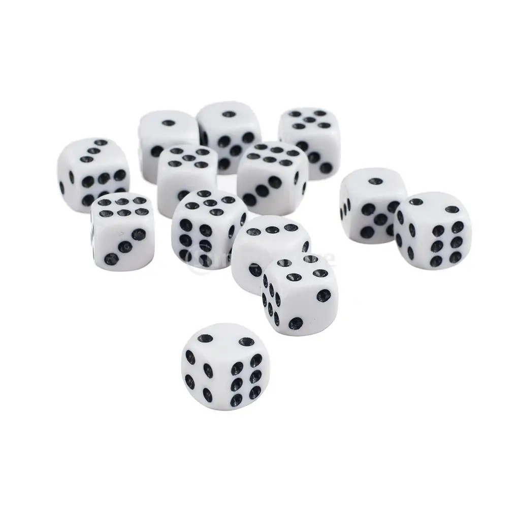 50 x 12mm Opaque Six Sided Spot Dice Set D6 D&D RPG NEW Playing Dice Games 7 Colors 50 x 12mm Opaque Six Sided Spot Dice Set D6 D&D RPG NEW Playing Dice Games 7 Colors