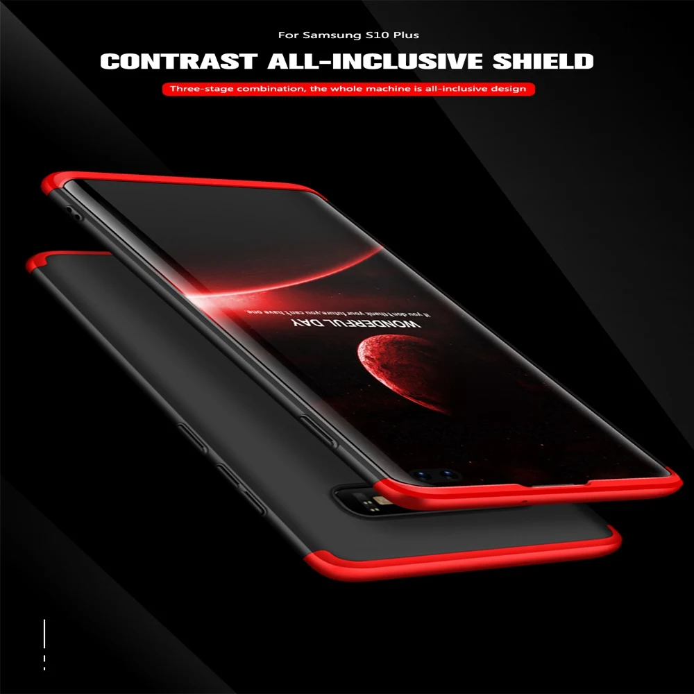 Phone Case For Samsung A50 Case Original Case For Samsung Galaxy S10 Plus A30 A10 A9 2018 M10 M20 Case 360 Full Hard PC Cover