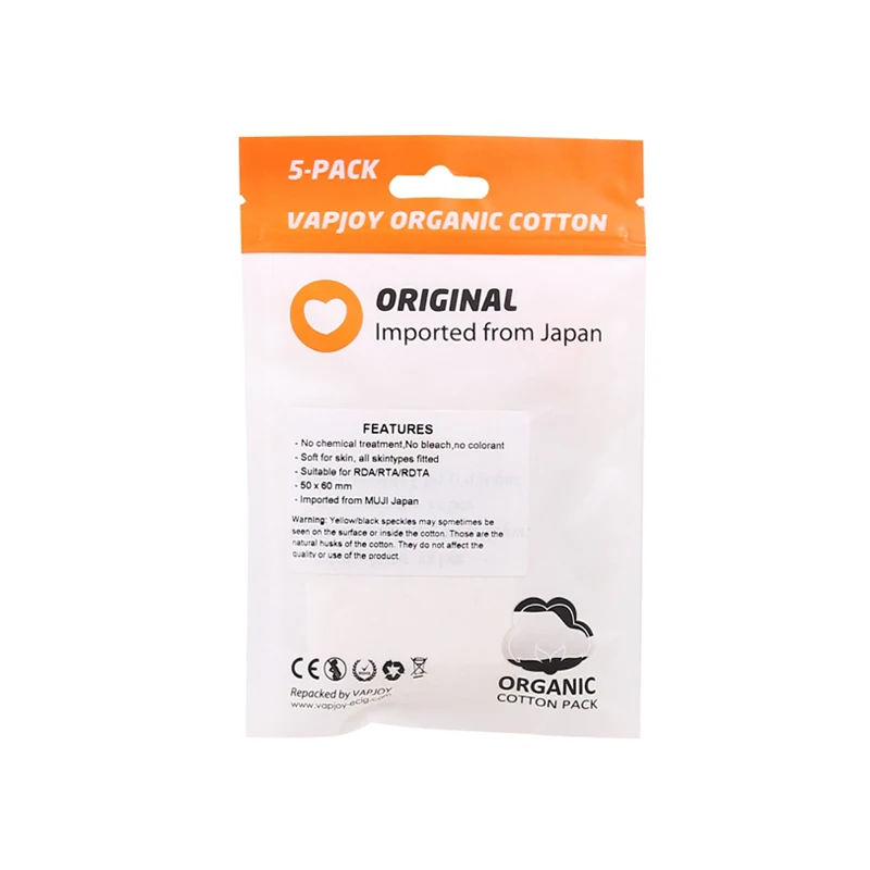 VAPJOY 5pc MUJI Organic Cotton (4)