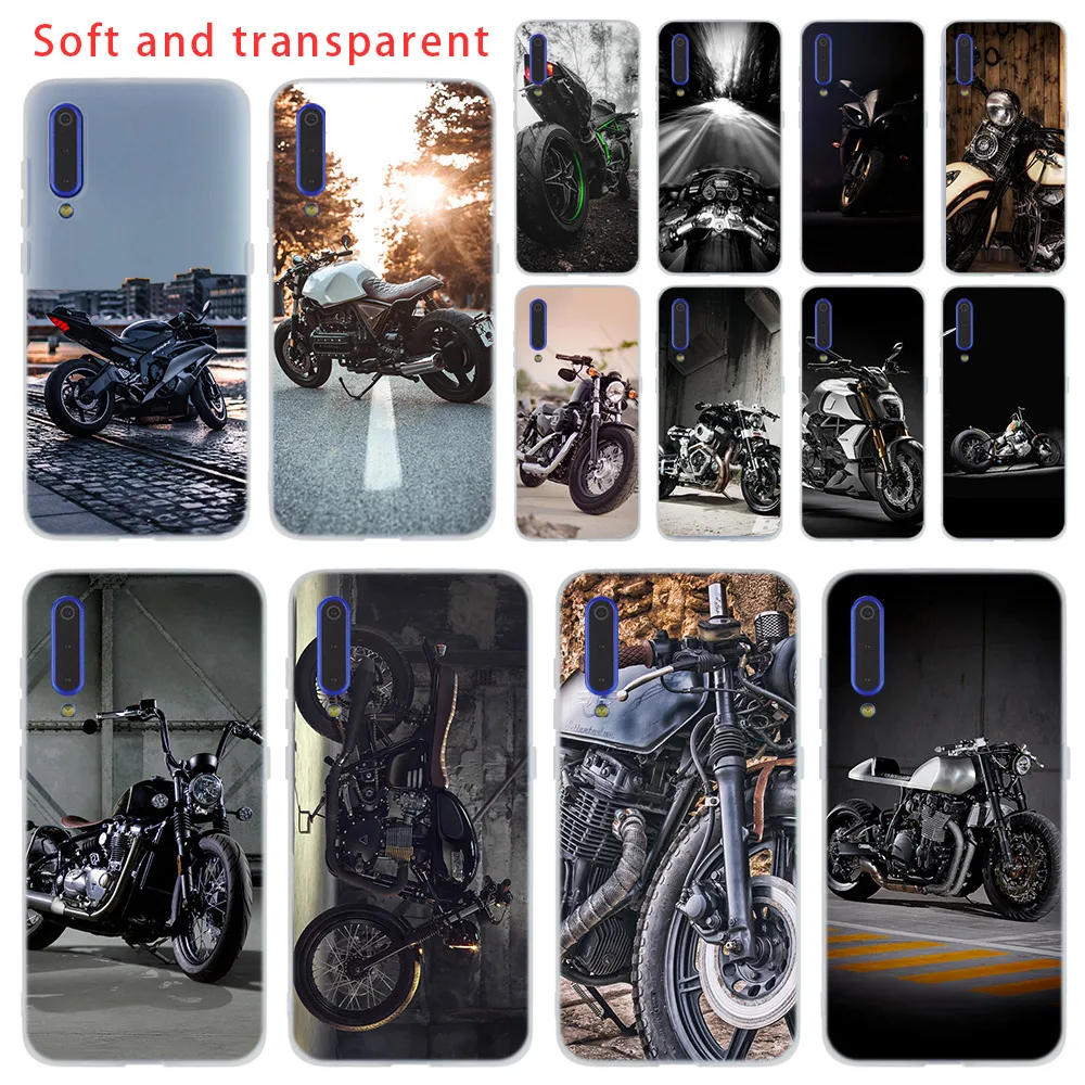 

Retro Moto Cross Motorcycle Cover Cases soft TPU phone For Xiaomi 9 8 Mi 6 5X lite se A1 A2 For Redmi Note 7 6 5 Go coque