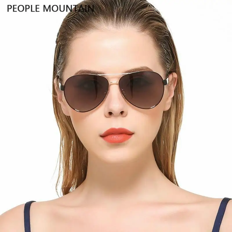 New Fashion Gradient Pilot Sunglasses Women Men Driving Anti Glare