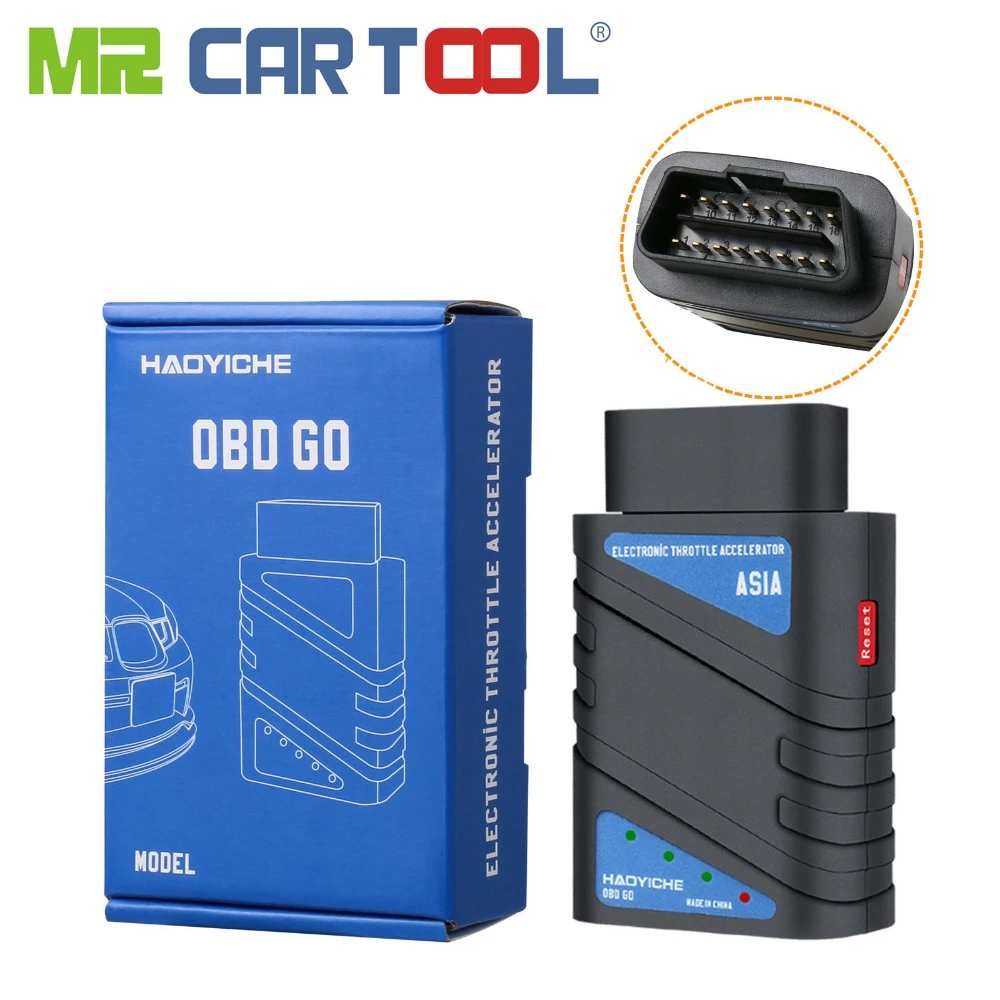 

Mr Cartool OBD GO Electronic Throttle Accelerator Response Controller Performance for 12V OBD2 ODB 2 Petrol Vehicle EU/US/AU