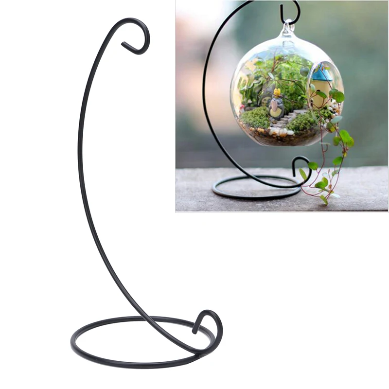 

Hanging Glass Flowers Plant Vase Stand Holder Terrarium Container Micro Ecological Landscape Flower Bottle Rack Hook