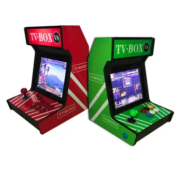 

12 inch mini home desktop arcade frame machine game console with screen rocker console amusement machine