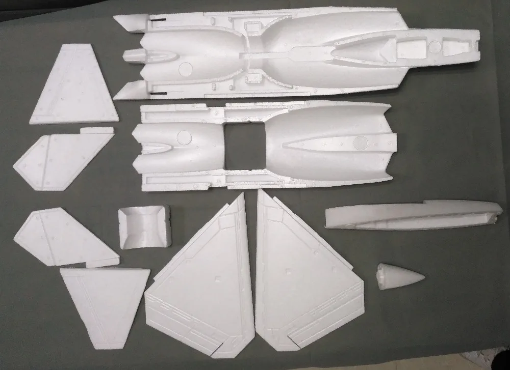 EPO F22 50 мм электрический RC модель самолета разобранный белый комплект|kit tool|kit