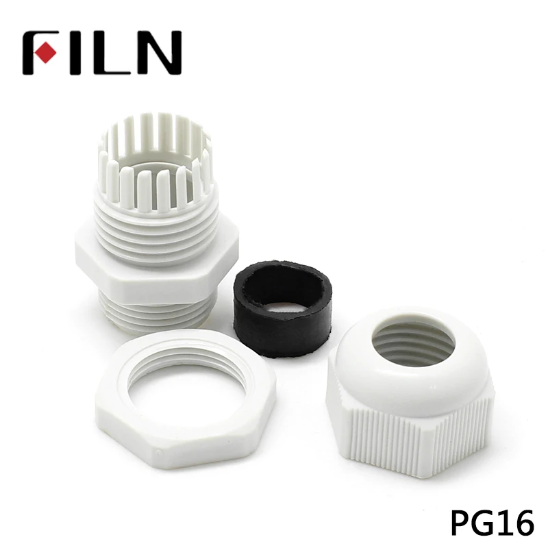 PG16 IP68 waterproof white cable gland  (1)