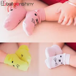 BalleenShiny 3 пары 3D носки с мультяшным рисунком для новорожденных с милыми заячьими ушками хлопковые носки Детская Подарочная коробка
