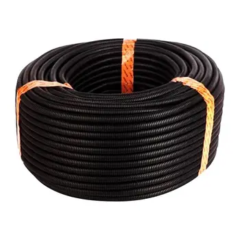 

20 Ft 3/4 inch Split Wire Loom Conduit Polyethylene Tubing Black Color Sleeve Tube