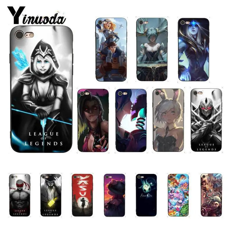 Yinuoda League of Legends lol Hero Hard Phone Case for iPhone X XS MAX 6 6s 7 7plus 8 8Plus 5 5S SE XR 11 pro max | Мобильные