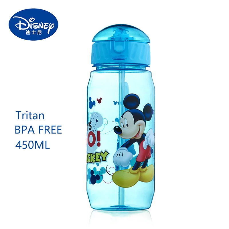 Minnie Mouse Water Bottle Built Straw  Water Bottle Mickey Minnie - Disney  Kids - Aliexpress