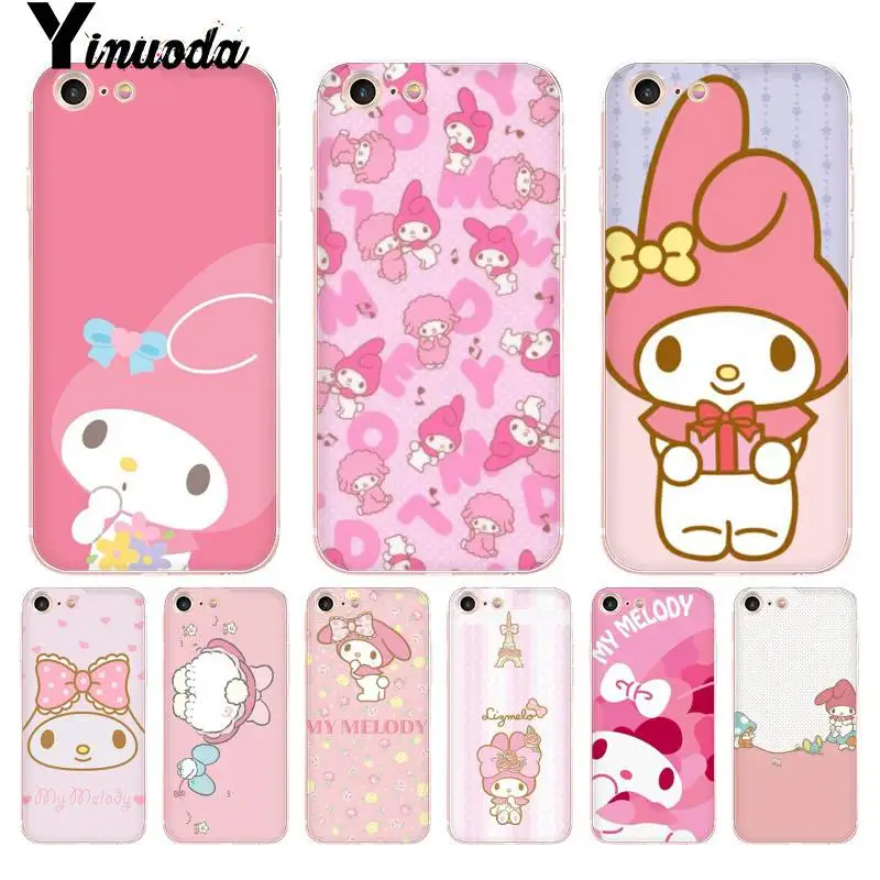 

Yinuoda For iphone 7 6 X Case My Melody Coque Shell Phone Case for iPhone 8 7 6 6S Plus X 5 5S SE XR XS XSMAX