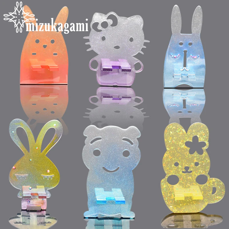 

1pcs UV Resin Jewelry Liquid Silicone Mold Mirror Support Mobile Phone Crystal Epoxy Silicone Resin Mold For Jewelry Making