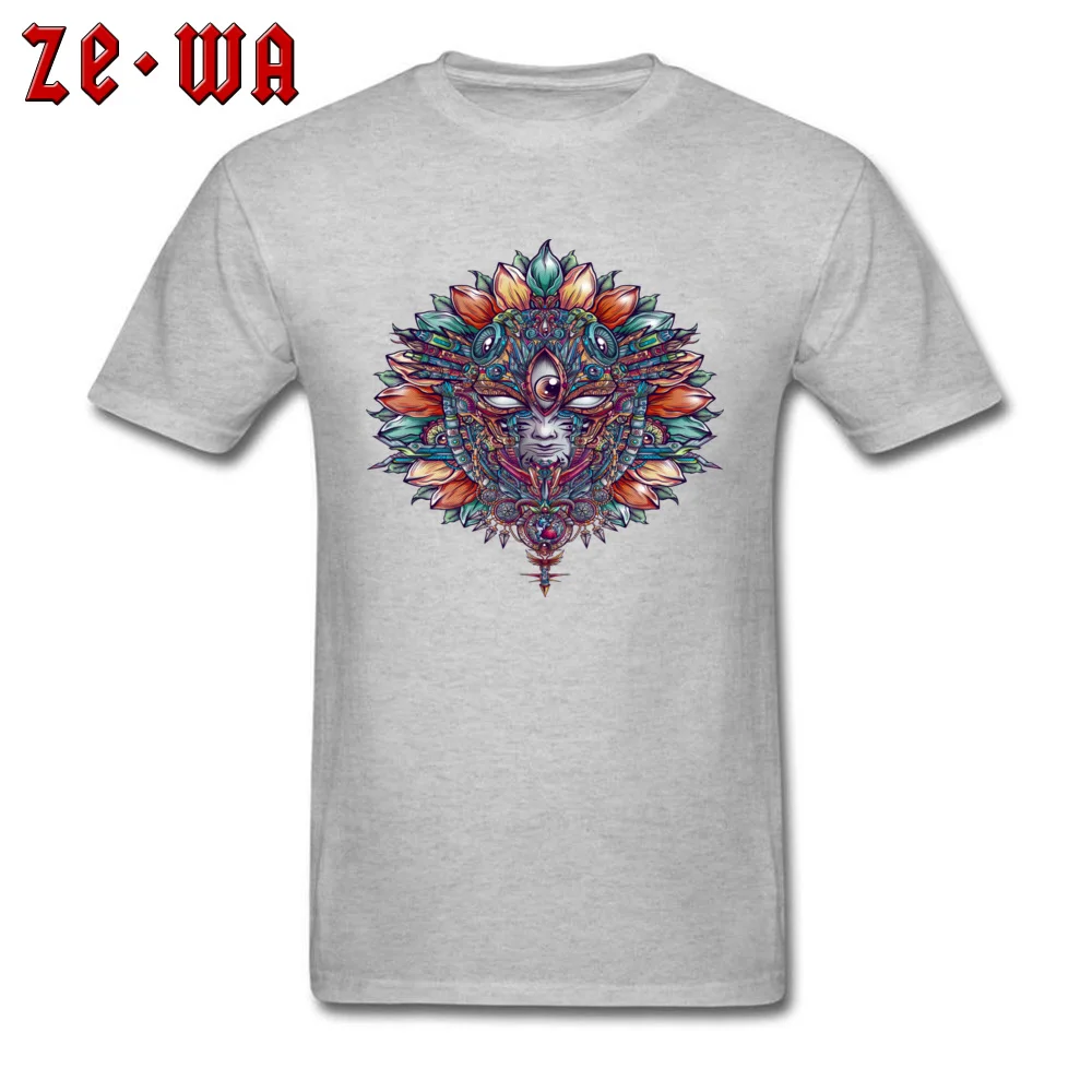 Casual Short Sleeve Tops Shirts Summer Crewneck 100% Cotton Mens T-shirts Heart of Mask Casual Tees Graphic Drop Shipping Heart of Mask grey