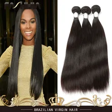 8A Brazilian Virgin Hair Straight Unprocessed Virgin Brazilian Hair Human Hair Weaves Straight Brazilian Hair Weave 4 Bundles