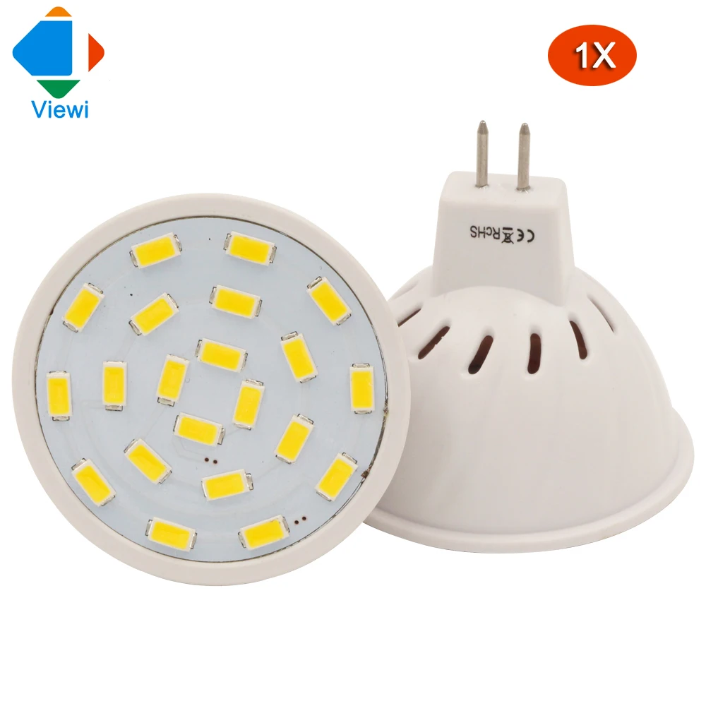 Viewi 1x Ампуле led spotlight MR16 супер яркий smd5733 21 светодиода пластиковой оболочке дома