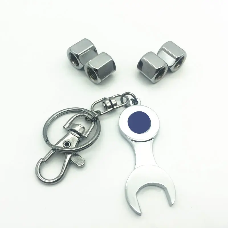 

Car Wheel Tire Valve Caps with for Mercedes Benz AMG CLK BCar Badge Emblem Keyring & Tyre Valve Caps Set (4-Piece/Pack)