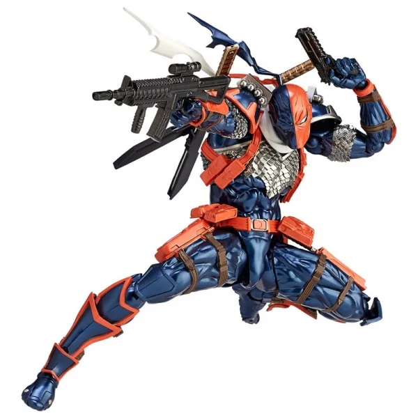  DC Comics Amazing Yamaguchi Revoltech No 011 Deathstroke Action Figure Collectible For Kids Toys Gi