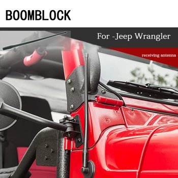 

BOOMBLOCK Auto Plastic Black Outside Radio Receiving Antenna Thread Mounting Aerials For Jeep Wrangler Car Styling Accessories