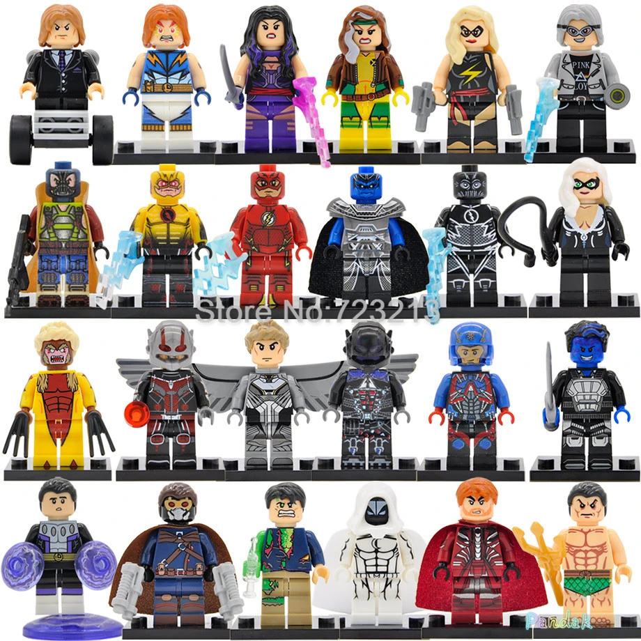 

Single Sale Super Hero Figure Ant-Man Rogue Psylocke Black Lightning Arkham Knight Atom Namor Building Blocks Models Bricks Toys