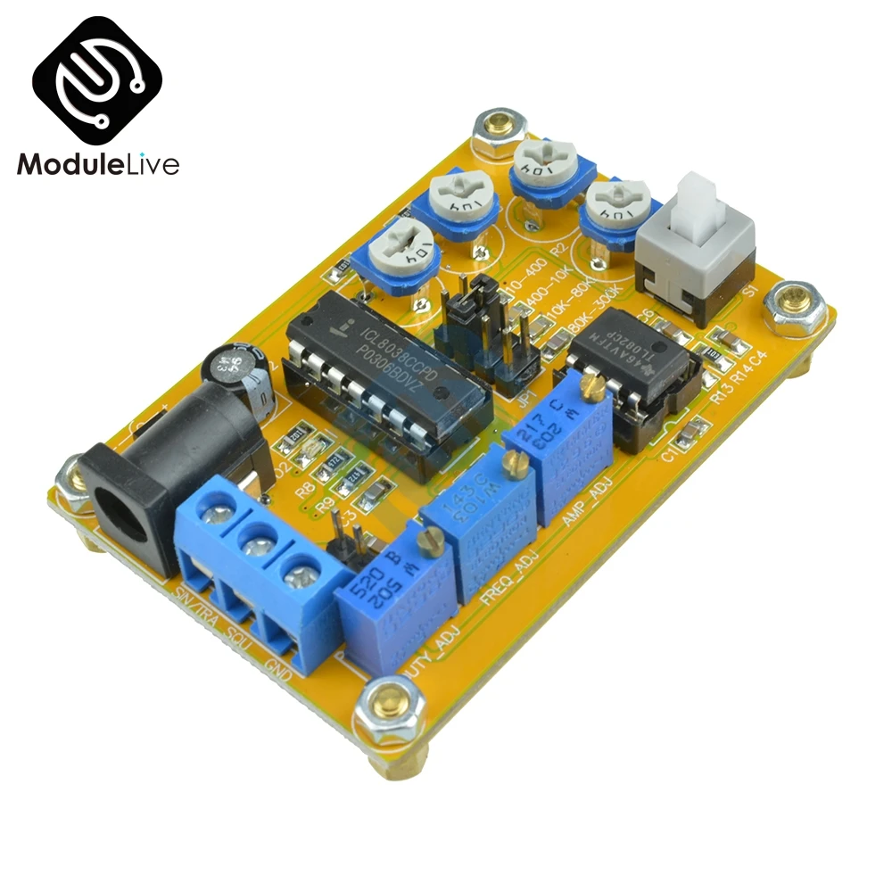 

ICL8038 DDS Signal Generator Module Sine Square Triangle Wave Output DC 12V-24V