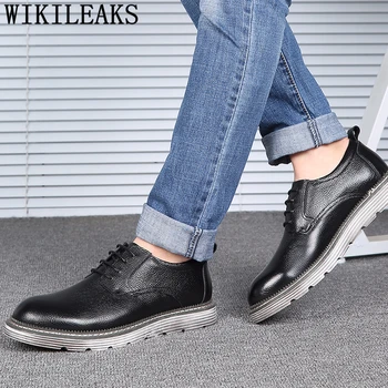 

Fashion Shoes 2020 Men Genuine Leather Shoes Men Casual Designer Men Shoes Luxury Brand Zapatos Hombre Casual Cuero Genuino Bona
