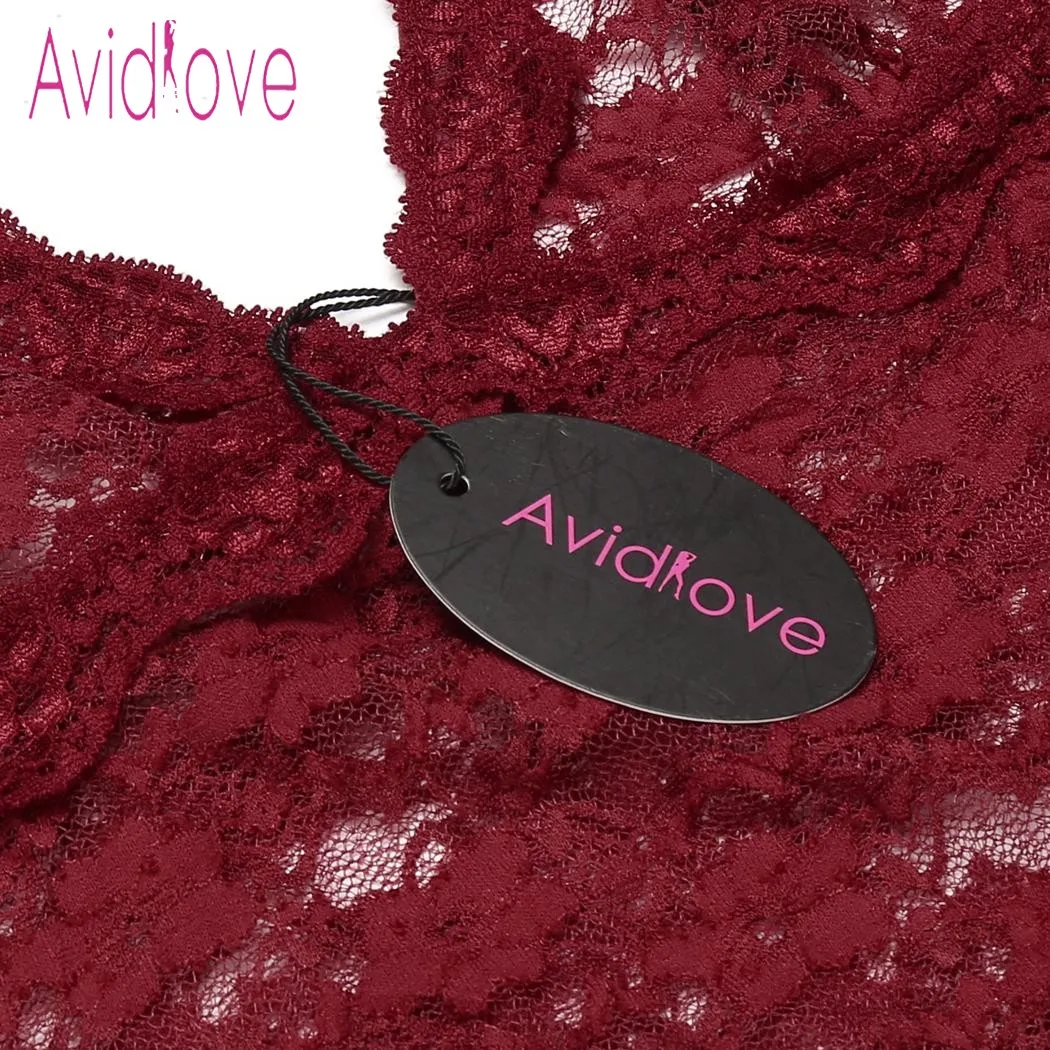 Avidlove сексуальное кружевное белье с цветочным рисунком Эротическое популярное