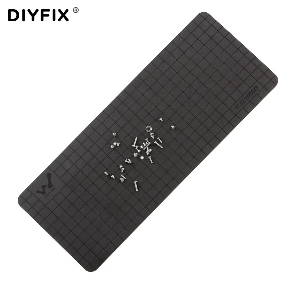 DIYFIX 165*65 мм магнитный винт памяти мат диаграмма мини Мягкий рабочий коврик Мобильный телефон ремонт ручные инструменты
