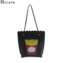 MOLAVE Neue Дизайн Weibliche режим Gedruckt мультфильм Tote ReiBverschluss Taschen гробе Kapazitat damen einkaufstaschen nov7