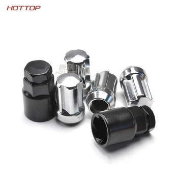 

WarriorsArrow x4 Wheel Lock Anti Theft Screw Lug Bolt & Key Tool Code Stamp For Cadillac car styling