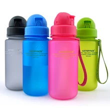 Niños de la Escuela Viajes Deportivos Con 350 Botellas de 400 ML A Prueba de Fugas Portátiles Niños Botellas de Paja Botella de Agua de Plástico de La Salud Del Bebé