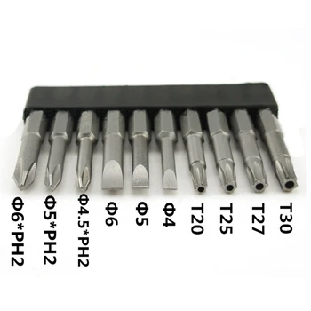 

3Pcs Phillips Screwdriver Bit+3pcs Slotted Screwdriver Bit+4Pcs Torx Screwdriver Bits 50mm length