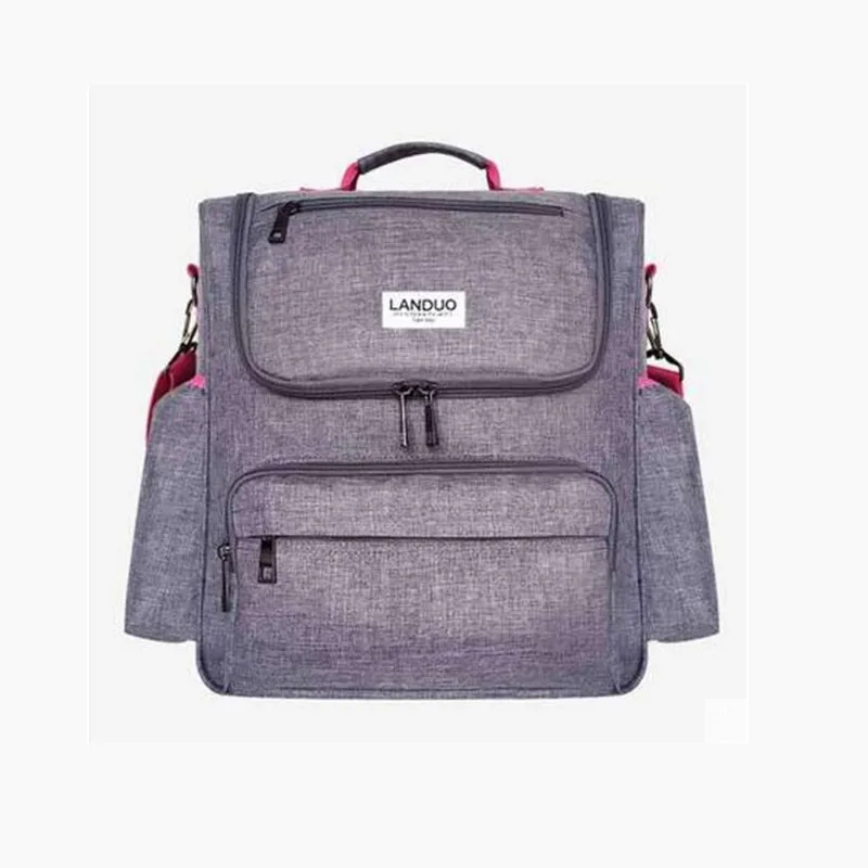 LAND пеленки мешок большой Ёмкость подгузник сумка Мода для мамы сумка mochila, мешок для прогулочной детской коляски