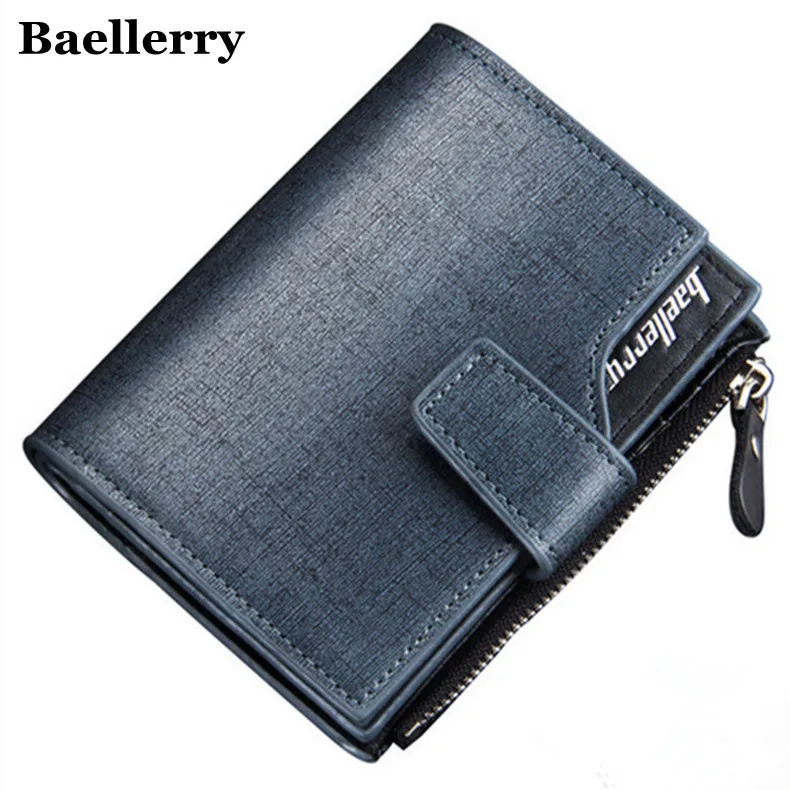 Men Wallet Top quality male purse wallet men short trifold Men Purses Microfiber Leather Wallets Card Holder Coin Pocket For man