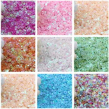 

10g/lot 5mm Sequin Hollow Square Shape Sequins for Crafts PVC Glitter Paillettes Nail Art Manicure Wedding Party Home Decoration