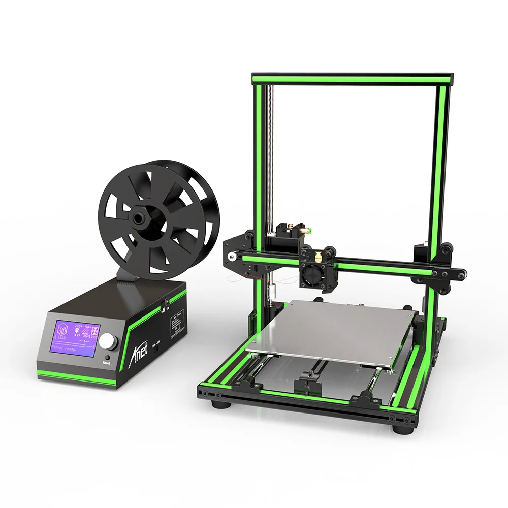 2019 новый дизайн Анет E10 3D-принтеры с Алюминий Frame Reprap Prusa i3 DIY Металлические Desktop 3D-принтеры комплект 12864LCD и 8 GB SD Card