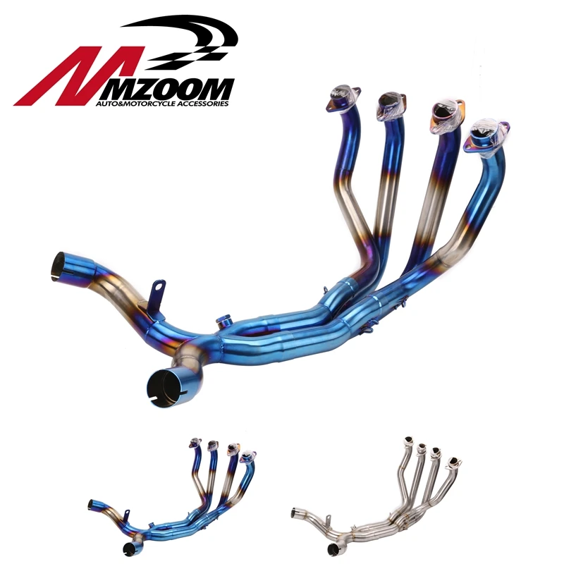 Motorcycle Exhaust Pipe Modified Front Pipe Tube for KAWASAKI Z1000 2010 2016 Stainless Steel