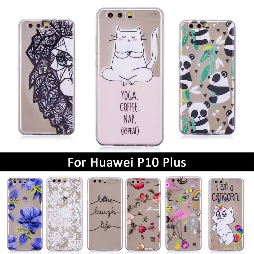 Чехол для Huawei P10 Plus милый чехол корпуса huawei P10Plus мягкие силиконовые чехлы из ТПУ P 10