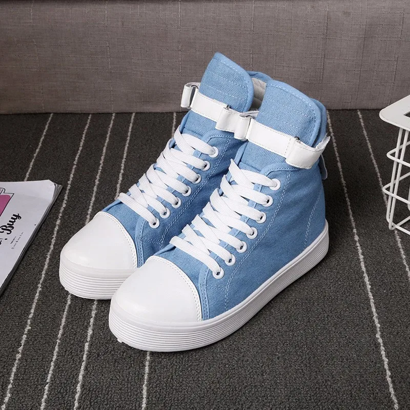 Flat Heels High Top Canvas Women Shoes Espadrilles Spring Autumn Women's Flats Lace Up Casual Shoes For Female Sapatilha YD87 (9)