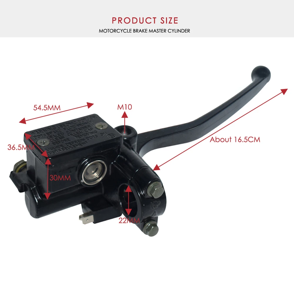 22 мм Универсальный спереди ATV главный цилиндр тормозной муфты резервуар рычаги для Honda ранчо Sportrax Ринкон Recon 250 350 400 450