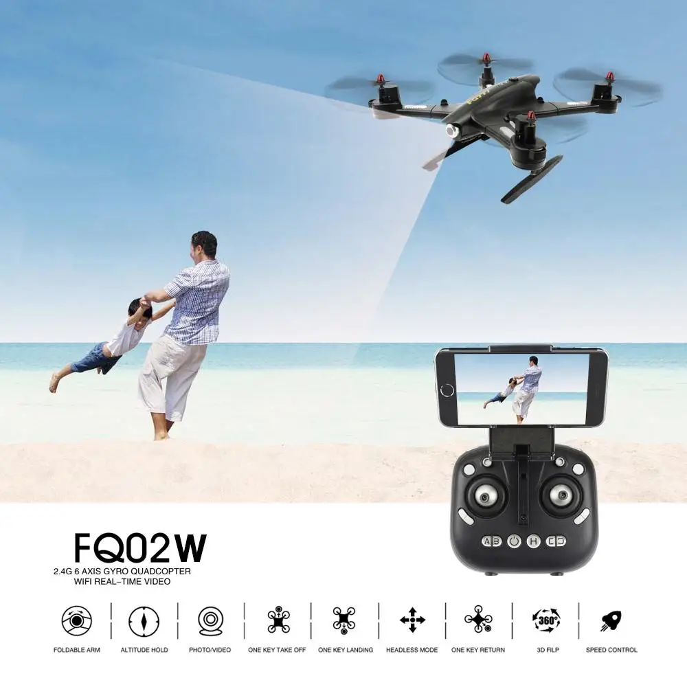FQ777 FQ02W 0.5MP камера Wifi FPV складной робот трансформер 2 4G 6 осевой гироскоп G Senseor RC