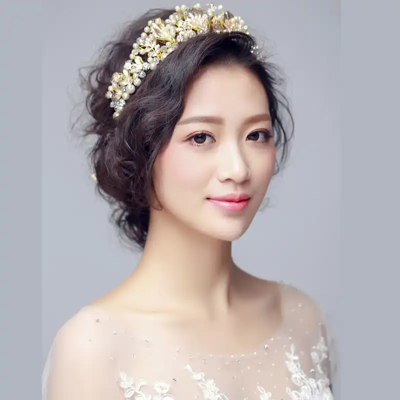 2016 Vintage Baroque Wedding Hair Accessories Handmade Gold