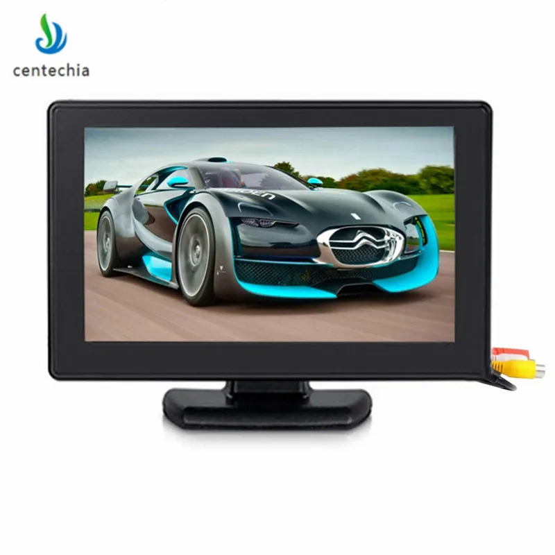  Centechia Color Monitor TFT LCD Monitor High Resolution 2 Channel Video Input Display Monitor for DVD VCD camera STB 4.3'' XNC