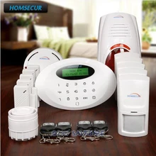HOMSECUR Wireless GSM SMS Autodial Home Security Alarm System +PIR+5*Door Sensor