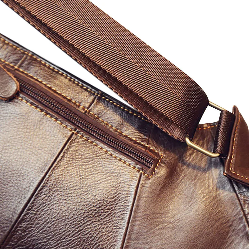High Quality Men Genuine Leather Cowhide Vintage Sling Chest Back Day Pack Travel Fashion Cross Body Messenger Shoulder Bag High Quality Men Genuine Leather Cowhide Vintage Sling Chest Back Day Pack Travel Fashion Cross Body Messenger Shoulder Bag