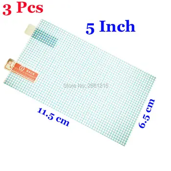 3 Pz/lotto Per Il GPS Del Telefono Cellulare 5.0 Pollici Universale Sereno/Anti-Glare Matte FAI DA TE Griglia di Protezione Dello Schermo di Tocco pellicola di Protezione Della Pelle
