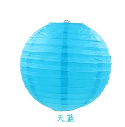 10 шт./партия 1"(40 см) цена китайское круглое бумажный фонарь - Цвет: Sky Blue