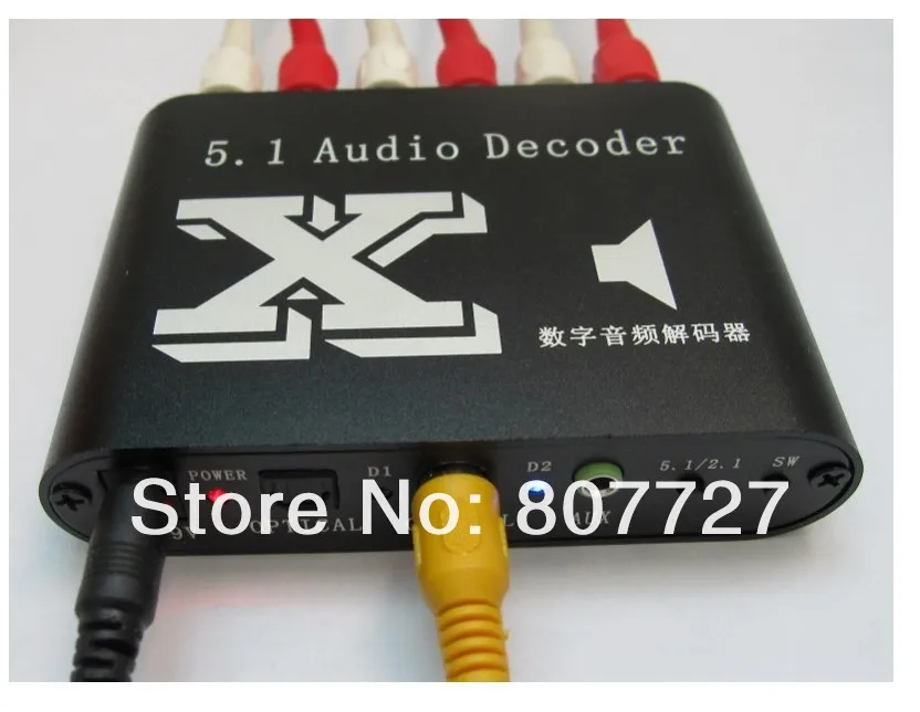 new wholesale free shipping DTS/AC3 Home Theater 5.1 Channel for Audio Decoder SPDIF PS3 |