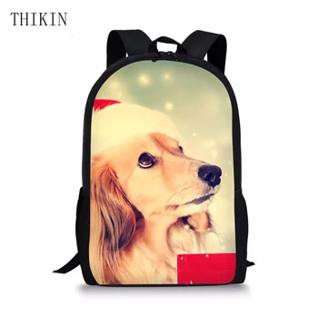 

THIKIN School Backpack with Cute Schnauzer Pet Dog Prints Children Bag pack Kids Travel Rucksack for Kids Gifts