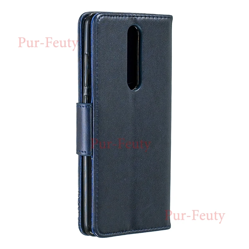 Чехол для Nokia 5 1 2018 TA 1075 1061 1088 кожаный бумажник Высокое качество бабочка роскошный
