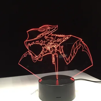 

Starship Troopers Arachni Warrior UROPYGI 3D LED Visual Anime USB Desk Lamp Colors Changing Led Kids Bedside Lighting Fixtures